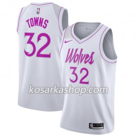 Dres Minnesota Timberwolves Karl-Anthony Towns 32 Nike 2018-19 Bijela Swingman